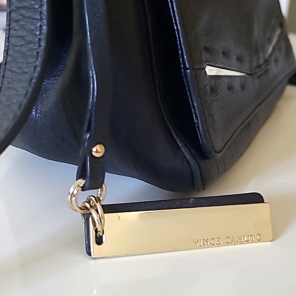 Vince Camuto Leather Shoulder bag with Gold Hardware - Picture 5 of 11